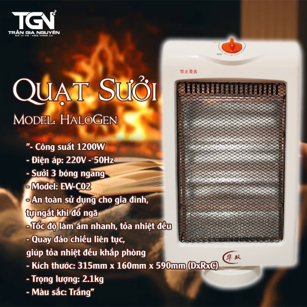 Máy Sưởi Gốm - Máy sưởi cho gia đình