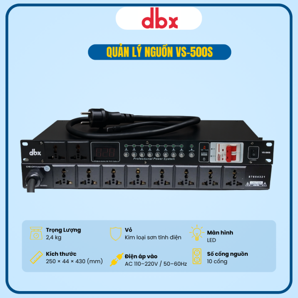 QUẢN LÝ NGUỒN DBX VS-500S