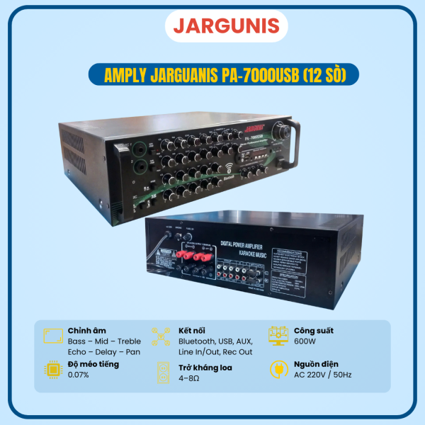 AMPLY JARGUANIS PA-7000USB (12 SÒ)