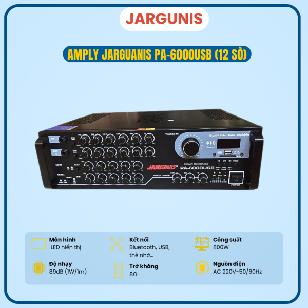 AMPLY JARGUANIS PA-6000USB (12 SÒ)