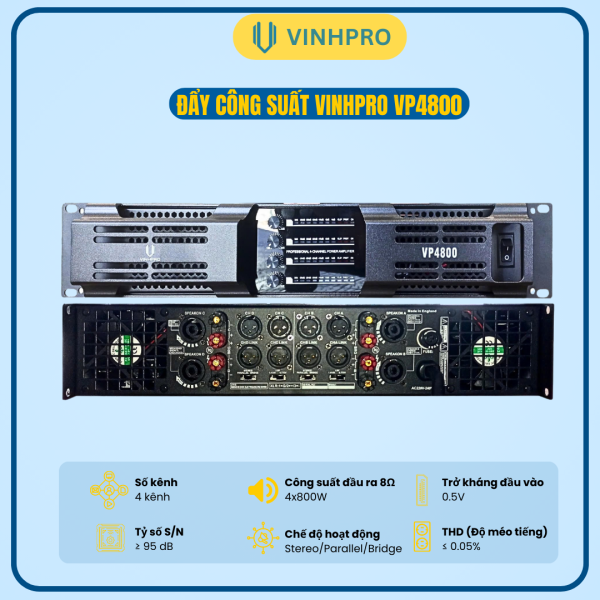 ĐẨY CÔNG SUẤT VINHPRO VP4800