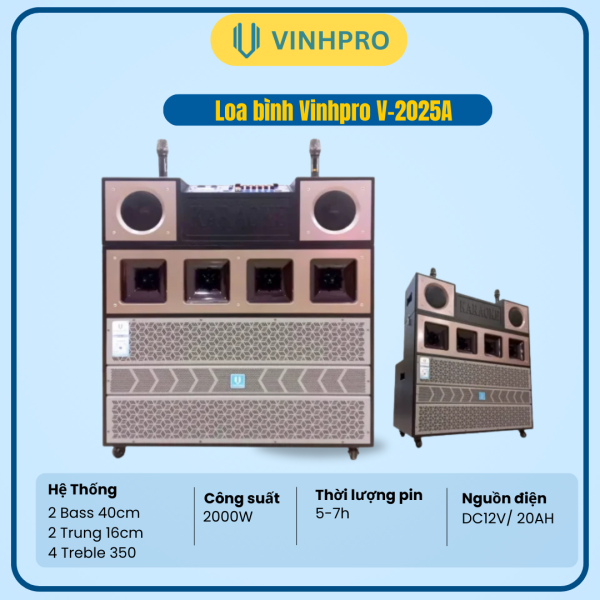 LOA BÌNH VINHPRO V-2025A