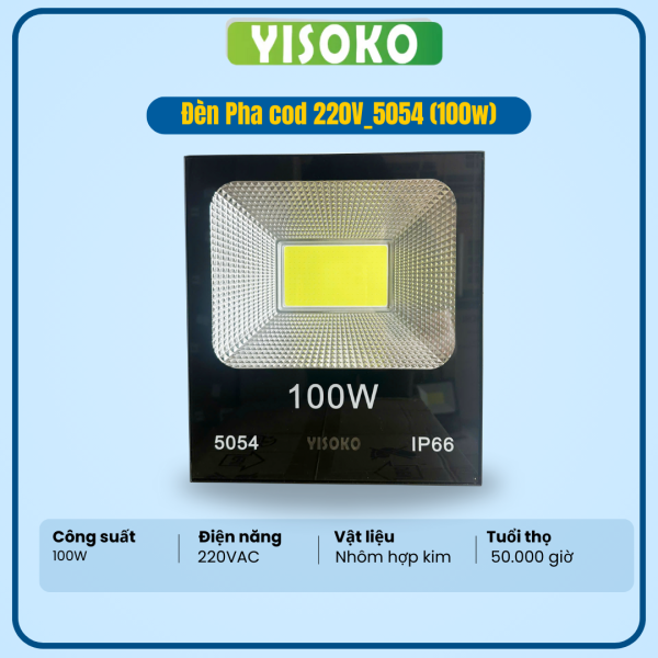 ĐÈN PHA COD YISOKO 220V_5054 (100W)