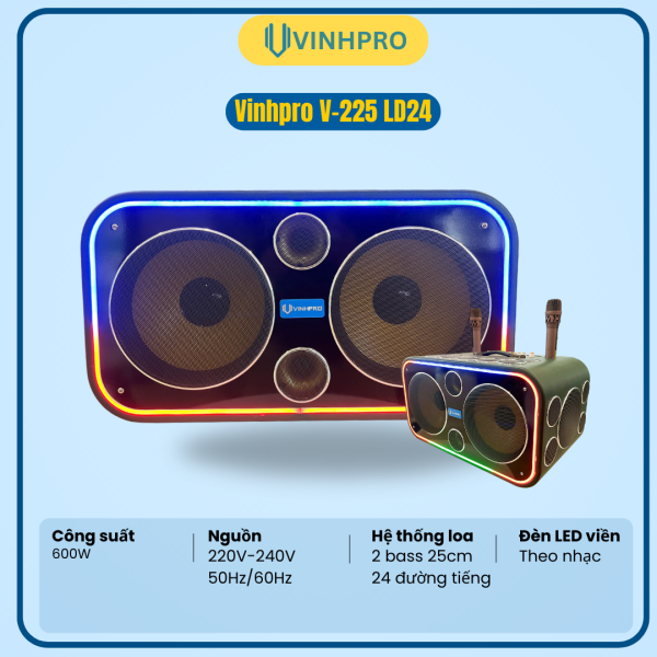 LOA XÁCH TAY VINHPRO V-225 LD24