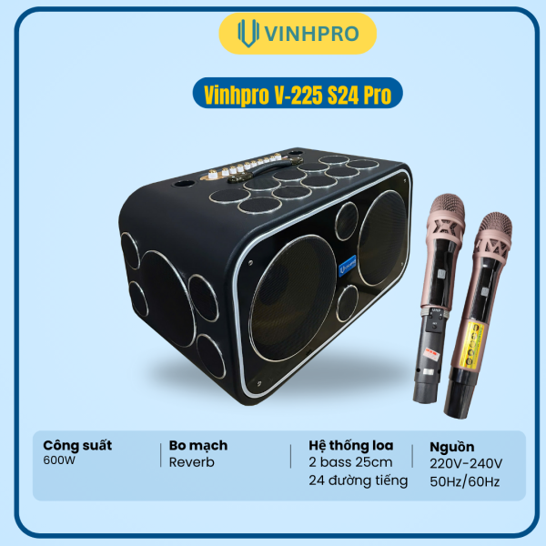 LOA XÁCH TAY VINHPRO V-225 S24 PRO