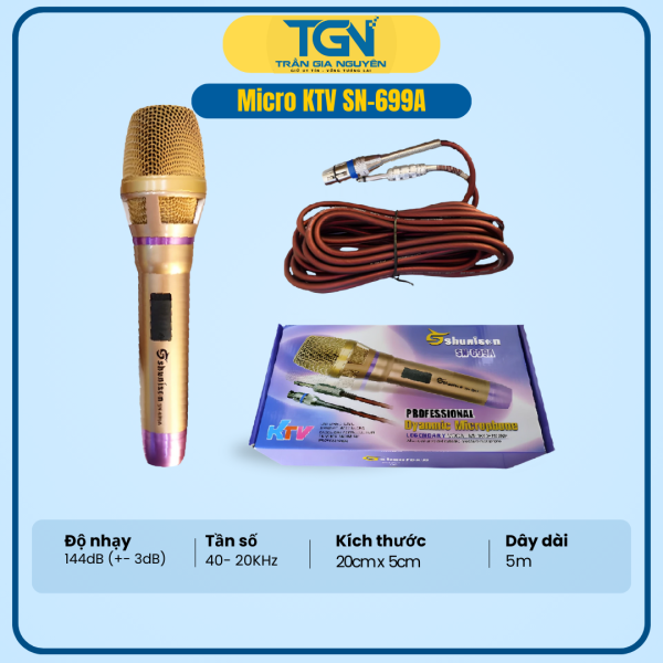 MICRO CÓ DÂY SHUNISON KTV SN-699A