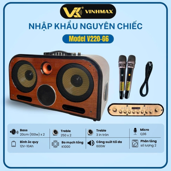 LOA XÁCH TAY VINHMAX V220-G6