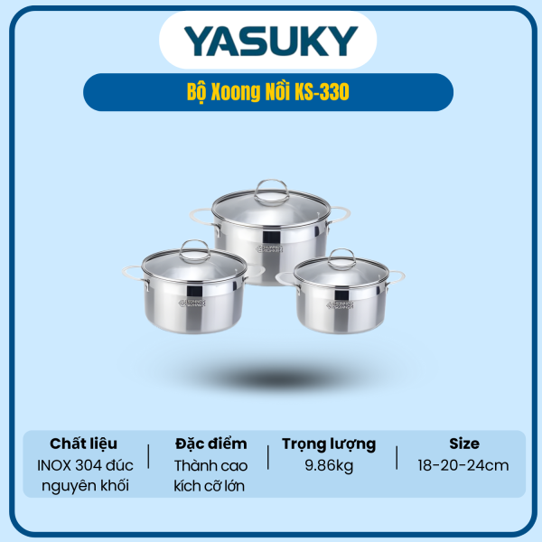 BỘ XOONG NỒI YASUKY KS-330