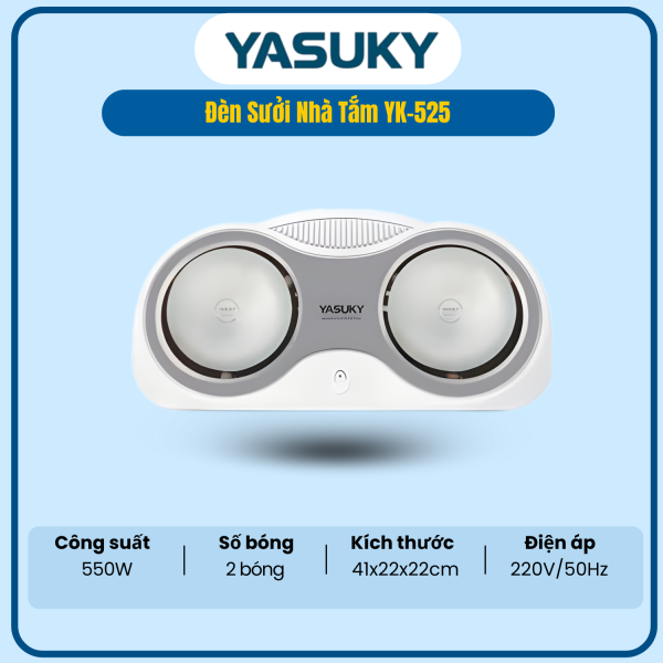 ĐÈN SƯỞI NHÀ TẮM YASUKY YK-525