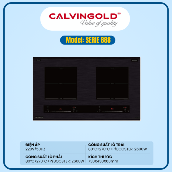 BẾP TỪ CALVINGOLD SERIE-888