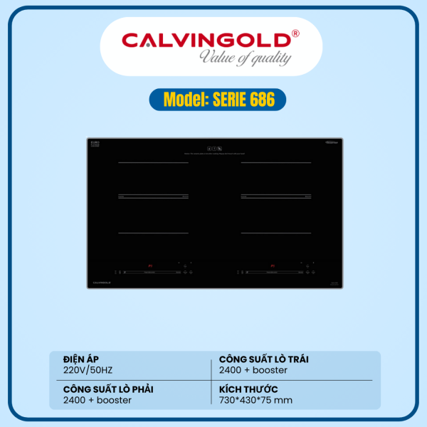BẾP TỪ CALVINGOLD SERIE-686