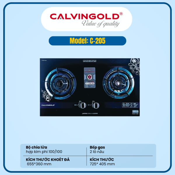 BẾP GAS CALVINGOLD C-205