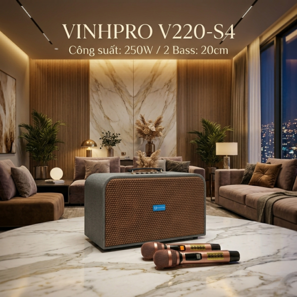 LOA XÁCH TAY VINHPRO V220-S4