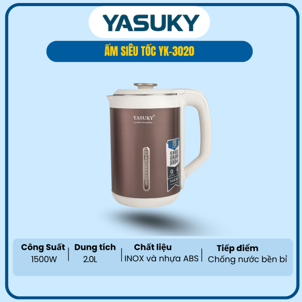 ẤM SIÊU TỐC YASUKY YK-3020